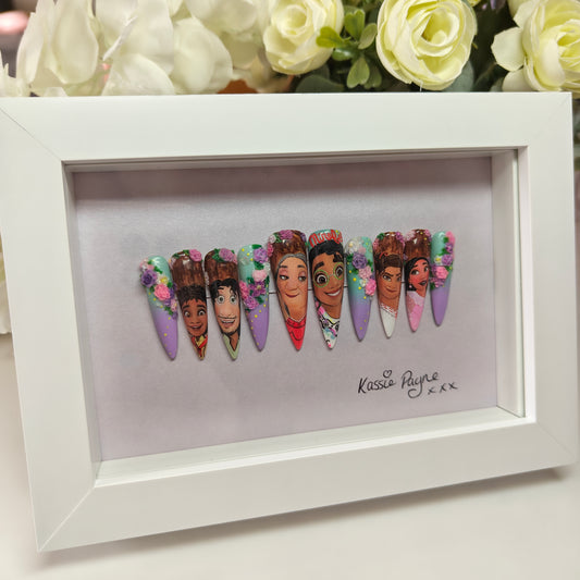 PRE-MADE ENCANTO FRAMED NAILS