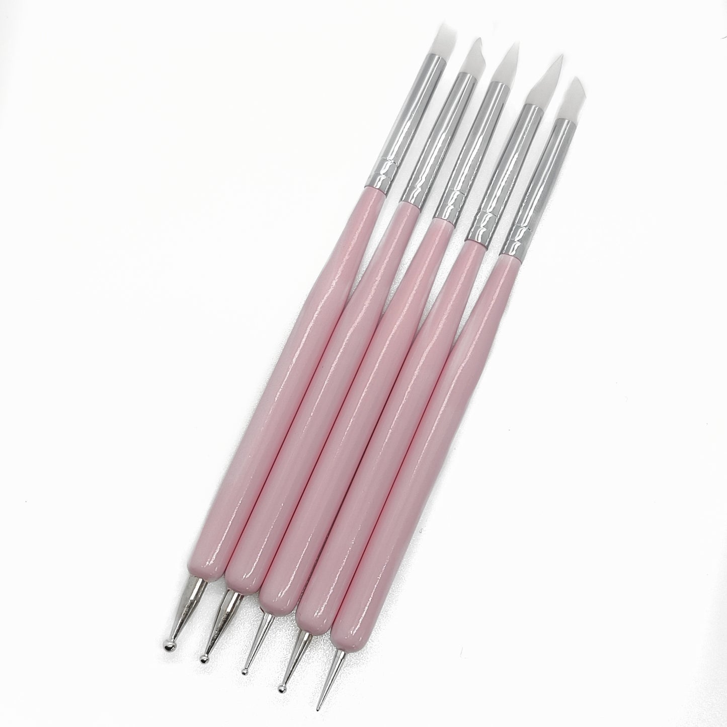 PINK SILICONE/DOTTING TOOLS- 5 PACK!